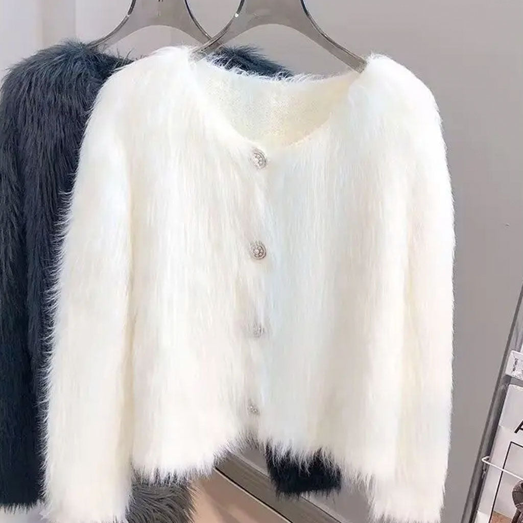 Suéter Feminino Celestial: combinação perfeita de poliéster e cotton, ideal para qualquer estação.