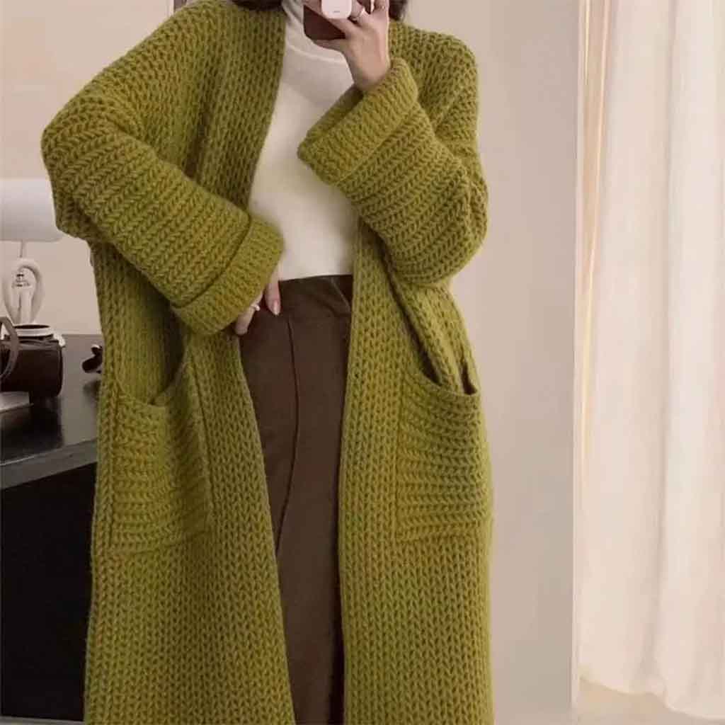 Conforto inigualável com o suéter Sofia: design amplo para todos os corpos.