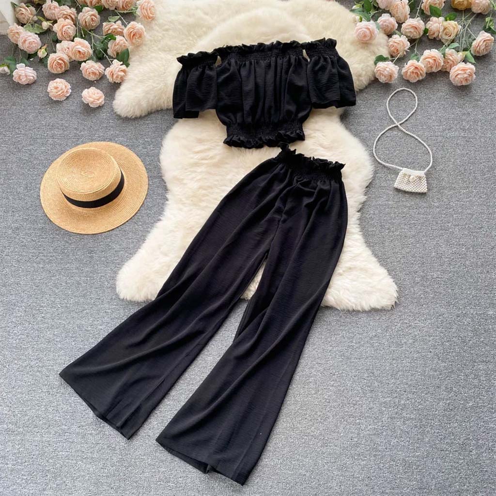 Conjunto Feminino Mia Preto, elegância no seu dia dia