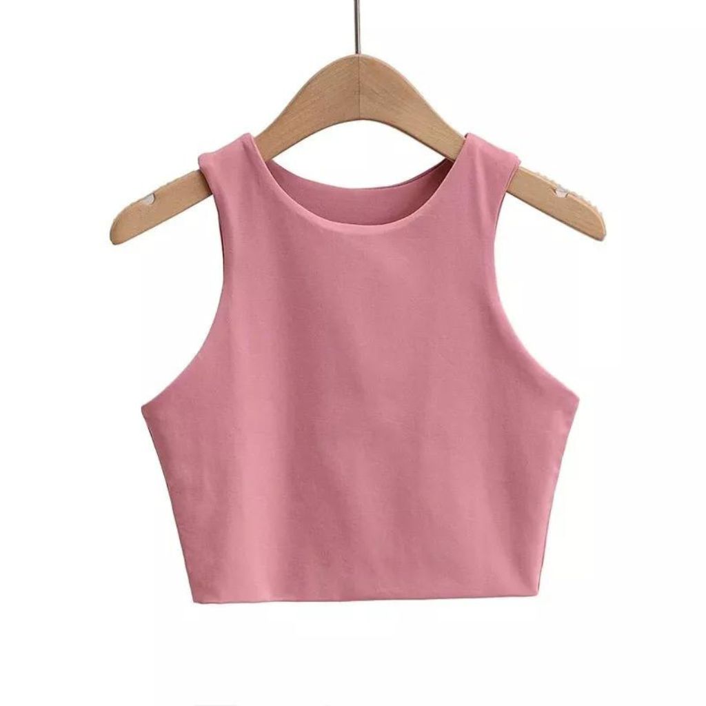 Cropped Feminino Sem Manga Nice Rosa, estilo e conforto em um so produto