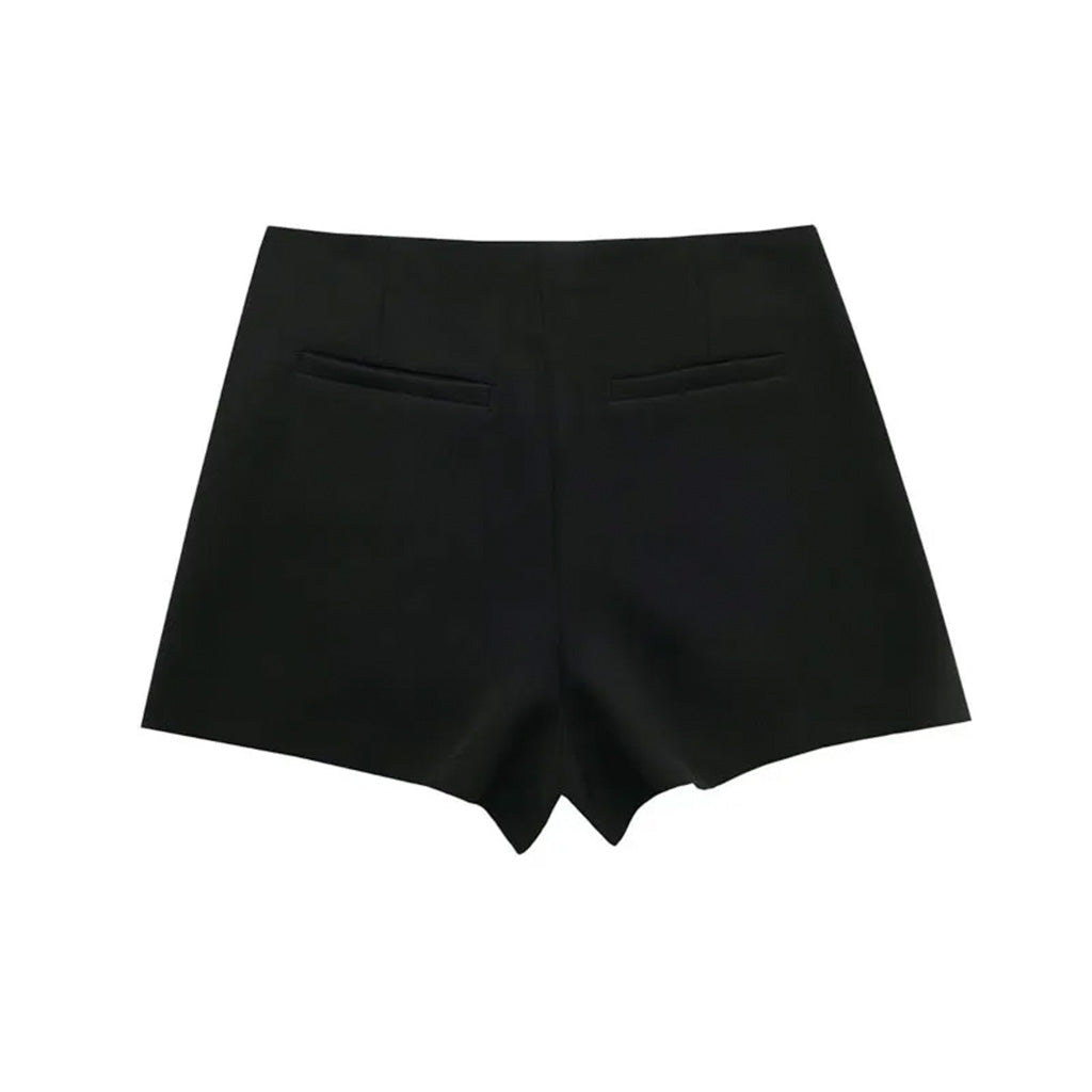 shorts saia preto detalhe verso