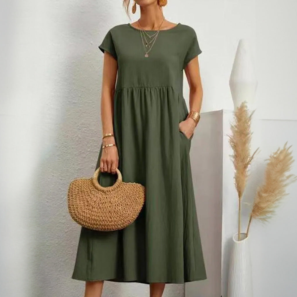 vestido longo feminino verde